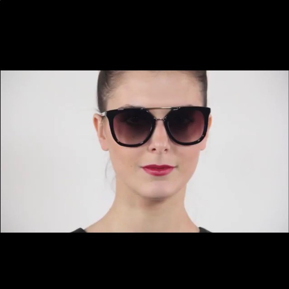 Prada Accessories - Prada Cinema Sunglasses SPR 13Q Black